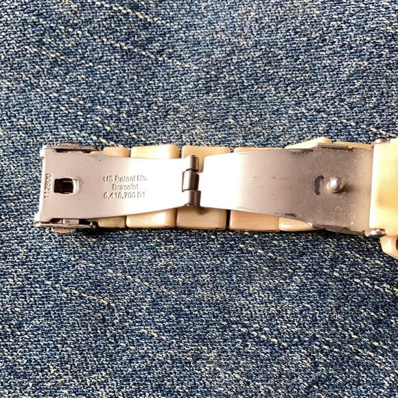 Relic Blonde Tortoise Shell Watch with Crystal Rim - Picture 5 of 14